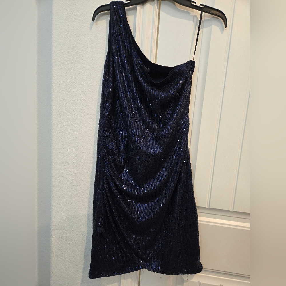 Sparkling Navy‎ Sequin Dress